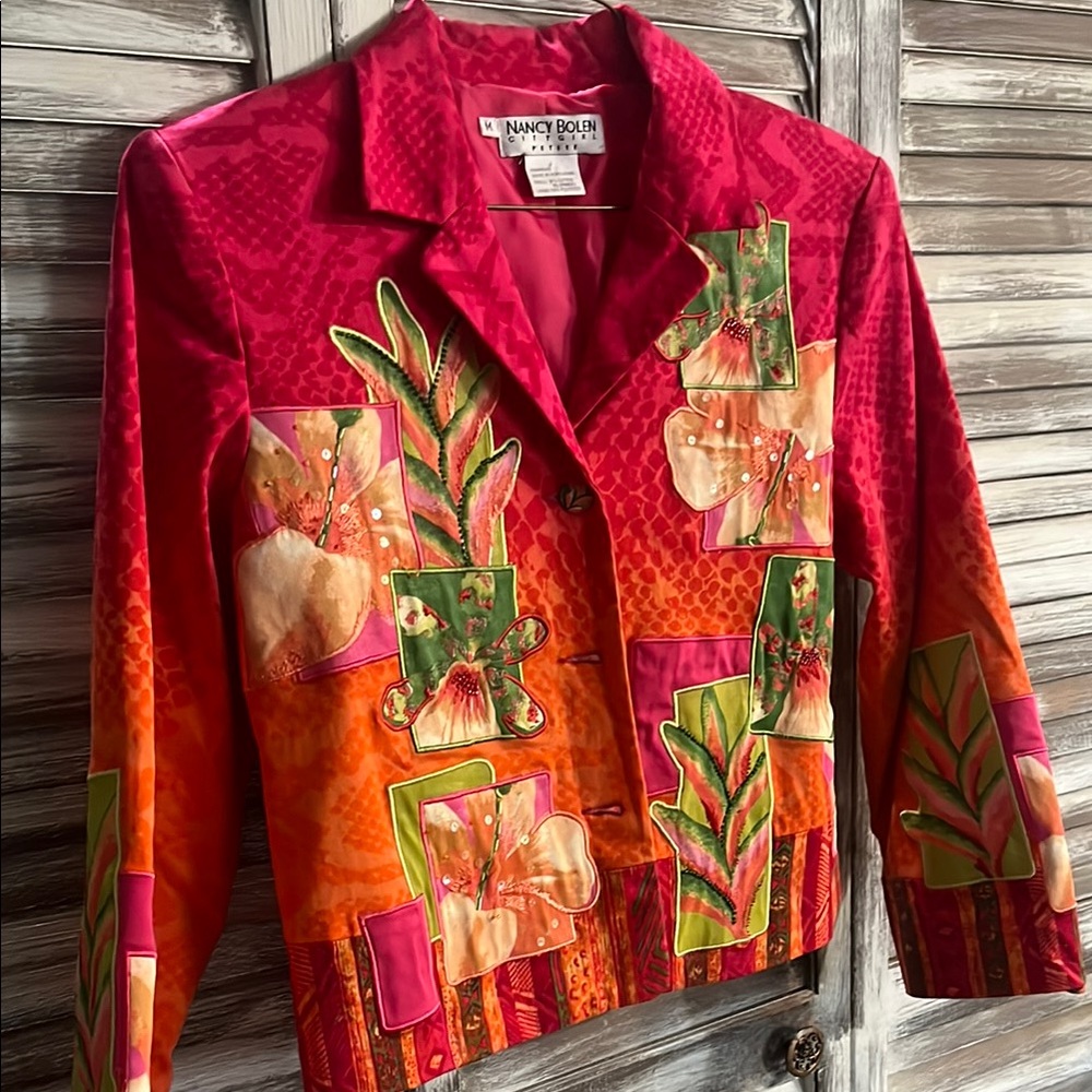 Nancy Bolen Wearable Art Jacket Size M